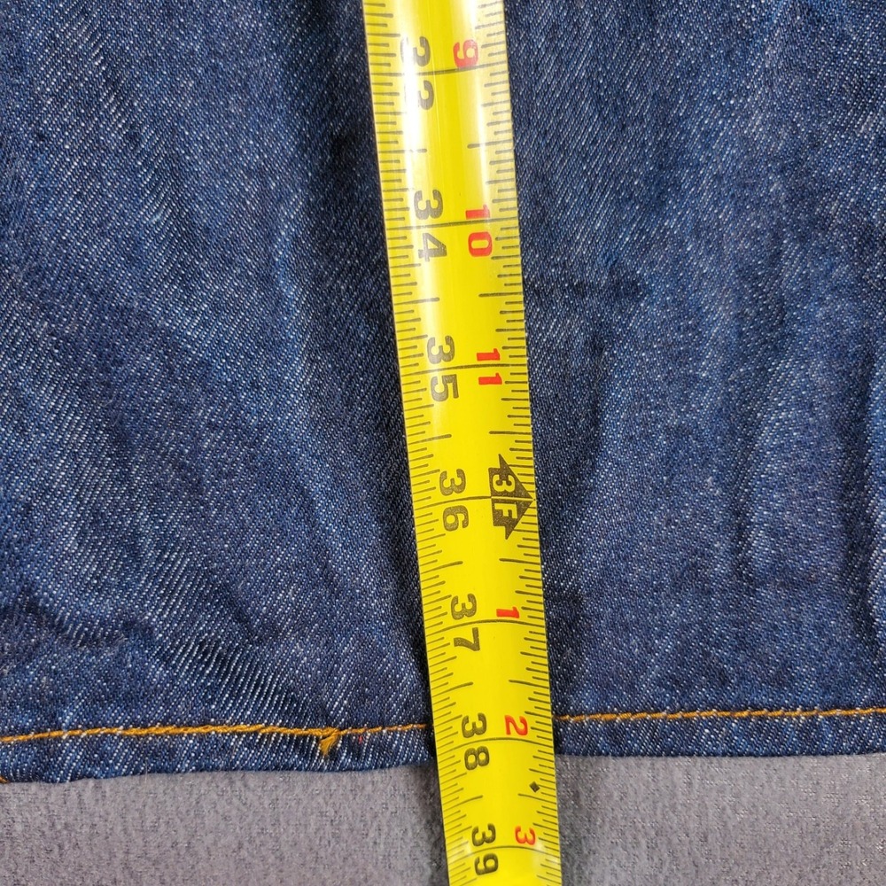 Levis 501 Original Fit Mens Jeans W34 L30(29)  Dark Wash Indigo Button Fly Denim - Picture 7 of 11